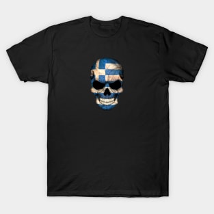 Greek Flag Skull T-Shirt